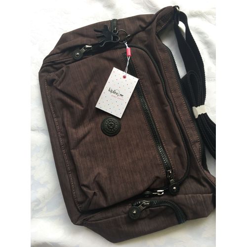 Sac À Bandoulière Kipling Gabbie Dazz Espresso