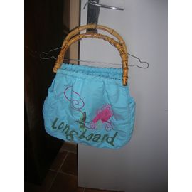 Sac À Main Longboard Tissu Bleu 38 X 36 Cm.