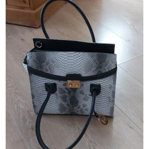 Sac À Main Luxury Carpisa Crocodile Gris Clair