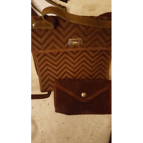 Sac À Main Autre Daim Marron