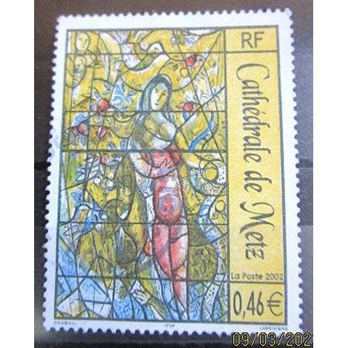 2002. F3498: Vitrail De M. Chagall Dans La Cathédrale De Metz