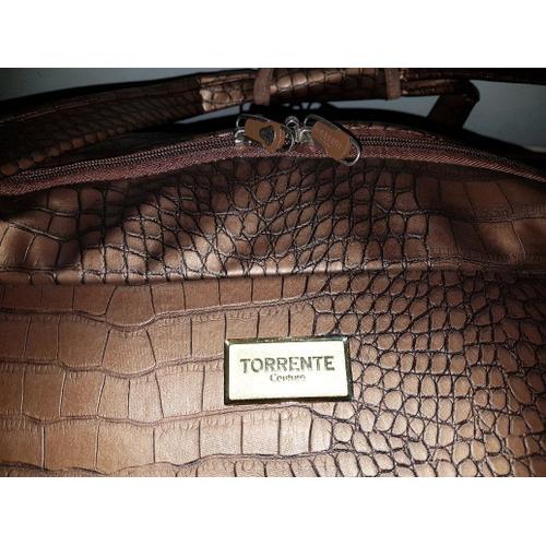 Torrente Couture – Trolley Sac De Voyage À Roulettes 72x38x34 Marron Bronze  Mordoré