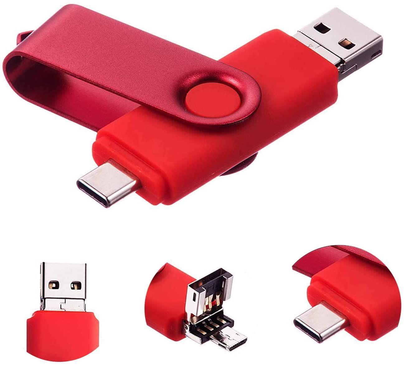 Cle USB 64 GO, Clé USB 64 Giga Mini Clef USB 64GO USB 2.0 Pen Drive 64GB  avec Lumière LED pour Ordinateur Portable, Tablette, PC etc Stockage  Données (Rouge) : : High-tech