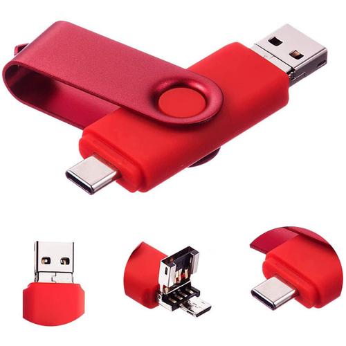 Clé USB 128 / 64 / 32 Go Gb Type C OTG USB Flash Drive pour appareils  Android/PC