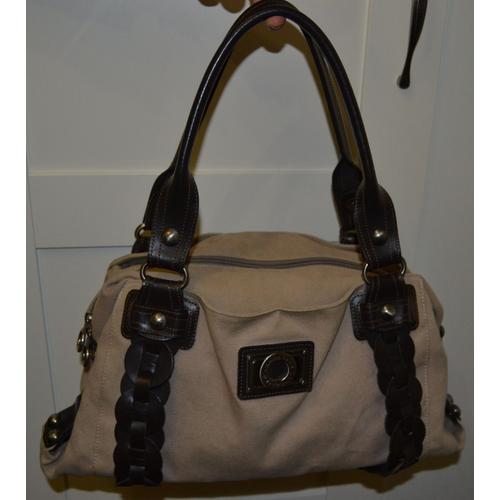 Sac À Main Lancaster Tissu Beige