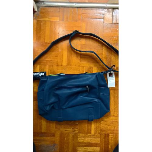 Sac À Bandoulière Little Marcel Emi Cuir Bleu