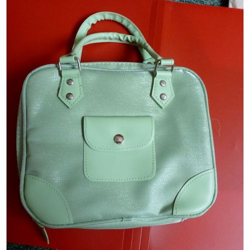Vanity Trousse À Maquillage  Synthétique Vert Clair