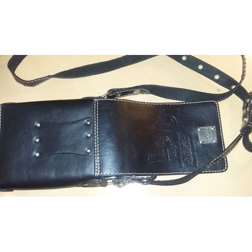 Pochette Levi's Cuir Noir