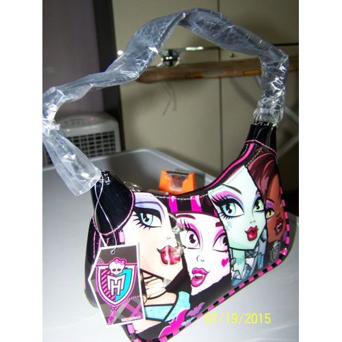 Besace Sans Monster High Pvc Noir