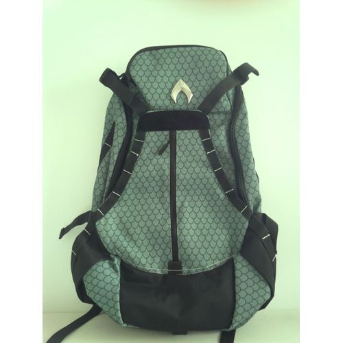 Aquaman Sac À Dos - Dc Comics - Logo Aquaman - Couleur Vert Et Noir - Polyester - Motif Écaille