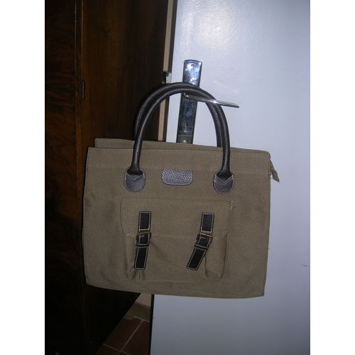 Sac À Main Domoti Toile Multicolore 32 X 38 Cm.