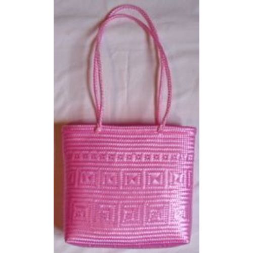 Sac Rose Mexicain - Tissé Et Tressé En Nylon