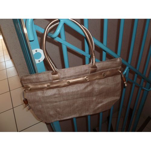 Sac Shopping + Portefeuille Bronze Neuf Sous Emballage