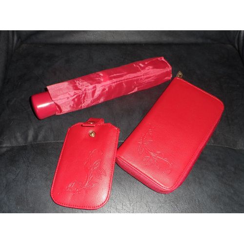 Lot 3 Pièces (Porte-Monnaie - Étui Portable  - Parapluie )