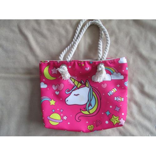 Sac Licorne Avec Anses En Cordes