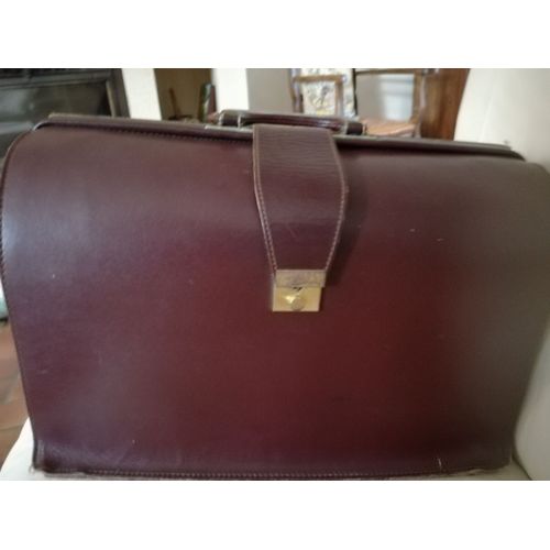 Cartable Cuir À Soufflets Cuir Rouge