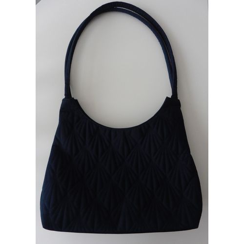 City  - Sac A Main Toile Bleu Marine