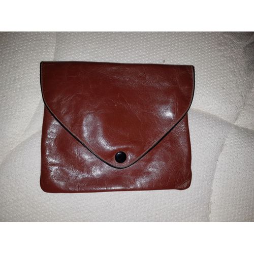 Pochette The Folding Cuir Marron