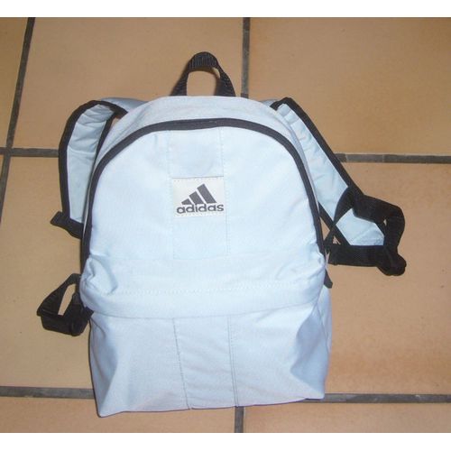 Sac A Dos Adidas Blanc Noir Toile Enduite Resistante Impermeable Bretelles Ajustables Confort Compartiment Poche Zippe Poignee Transport Modele Enfant Sportif Ecole Pratique Blanche Cartable Sport Sor