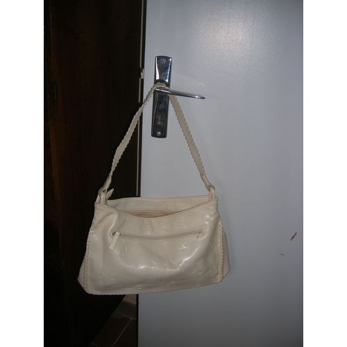 Sac À Main Blanc 35 X 23 Cm.