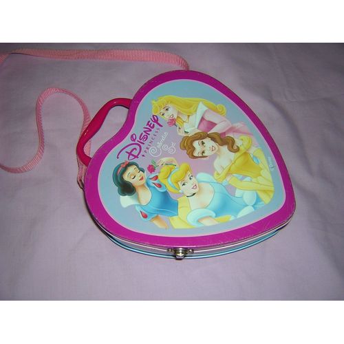 Valise Disney Princess En Forme De Coeur 20 X 20 Cm.