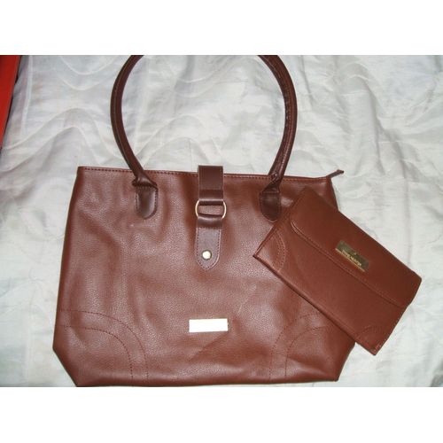 Sac À Main Daniel Hechter En Cuir De Vachette + Portefeuille