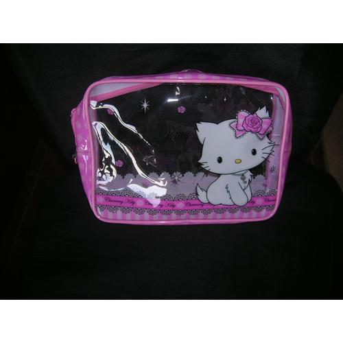 Trousse De Toilette Hello Kitty Synthétique Multicolore 16 X 22 Cm.