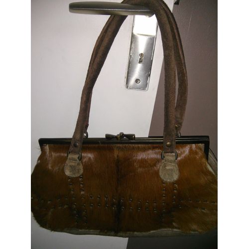 Sac À Main . Daim Marron