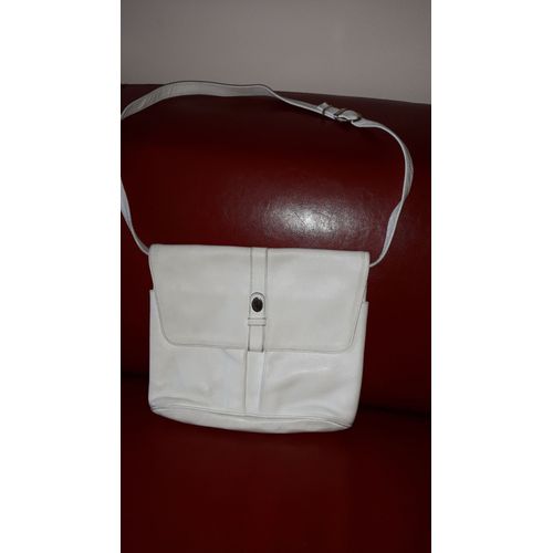 Sac À Main Claude Gerard Cuir Blanc