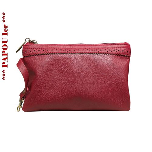 Pochette Rouge - 3 Suisses - 20x13 - Neuve