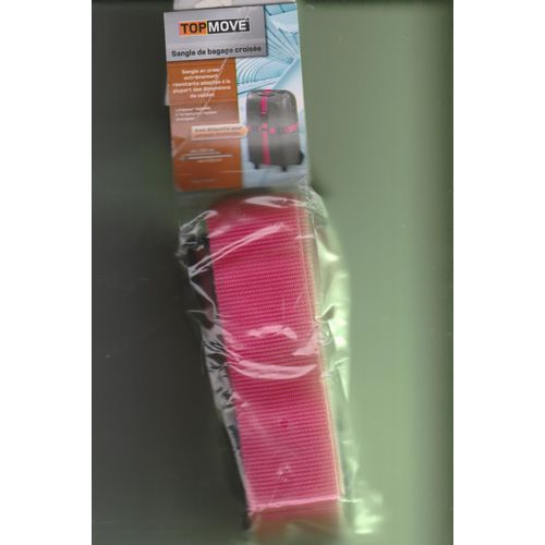 Valise Top Move Sangle De Bagage Croisée Nylon Rose