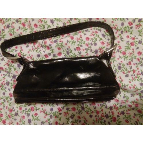 Petit Sac À Main À La Marque Du Printemps, À Poignée Amovible Pour Devenir Bourse, En Simili Cuir Noir