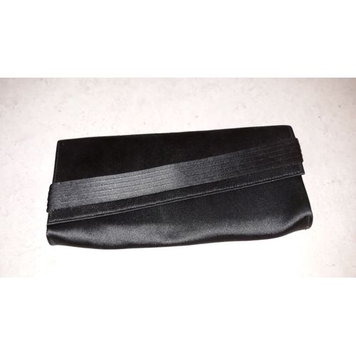 Pochette Satin Satin Noir