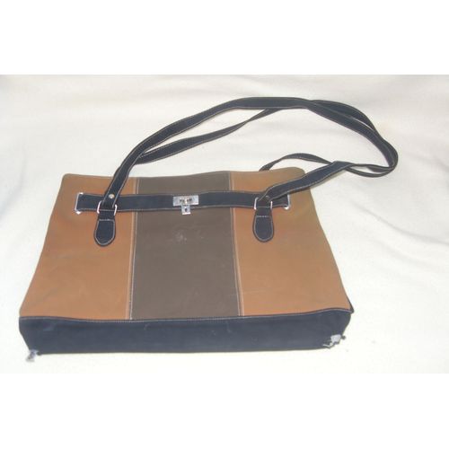 Sac À Main Noir Et Marron