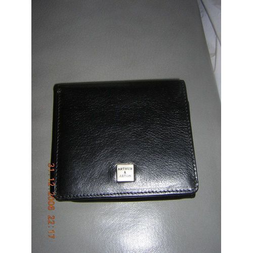 Arthur & Aston - Porte Monnaie / Cartes / Billets - Cuir Noir