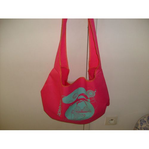 Sac Type Sac De Plage Rose  Décathlon