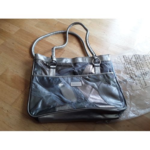 Sac À Main Nnathalie Andersen Cuir Doré 40 X 26 Cm