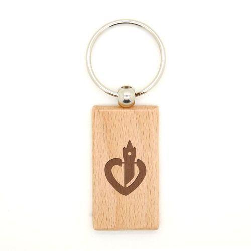 Porte Clé En Bois Gravure Laser Pas De Calais Rectangle