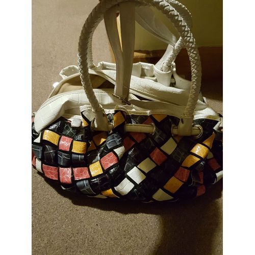 Sac À Main Simili Cuir Multicolore