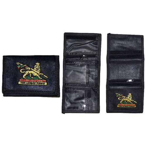 Porte Monnaie Porte Feuille Lion Of Judah Rasta Reggae Ethiopie 100% Neuf