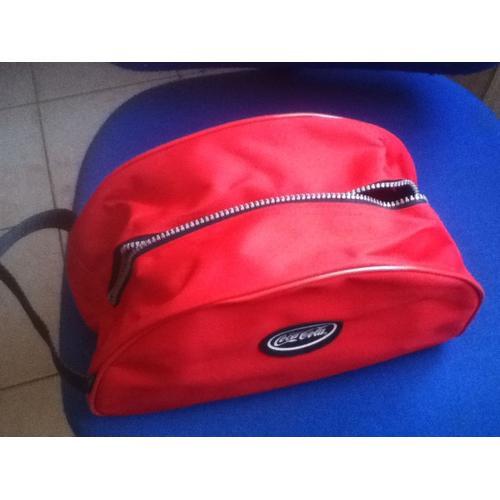 Trousse De Toilette Coca Cola A Tirette Toile Rouge