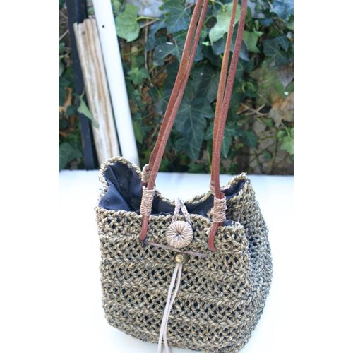 Sac À Main Artisan Craft Osier Beige