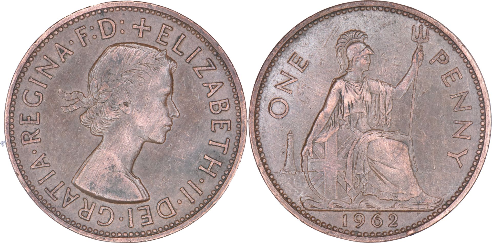 Grande-Bretagne - 1962 - One Penny - 01-232