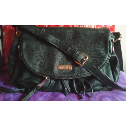 Sac À Bandoulière Georges Rech Synonyme Simili Cuir Noir