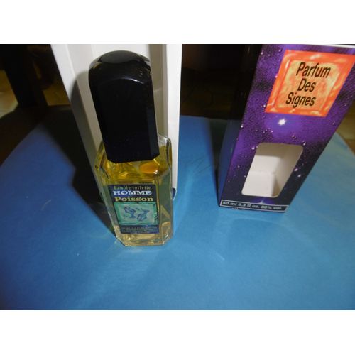 Eau De Toilette Parfum Des Signes Pour Homme " Poissons " Flacon 50ml Europ Cosmetics 