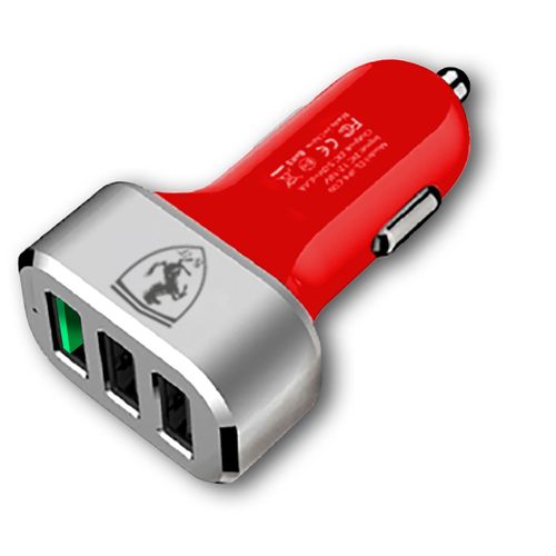 Chargeur Allume-Cigare 3 Entrées Ferrari