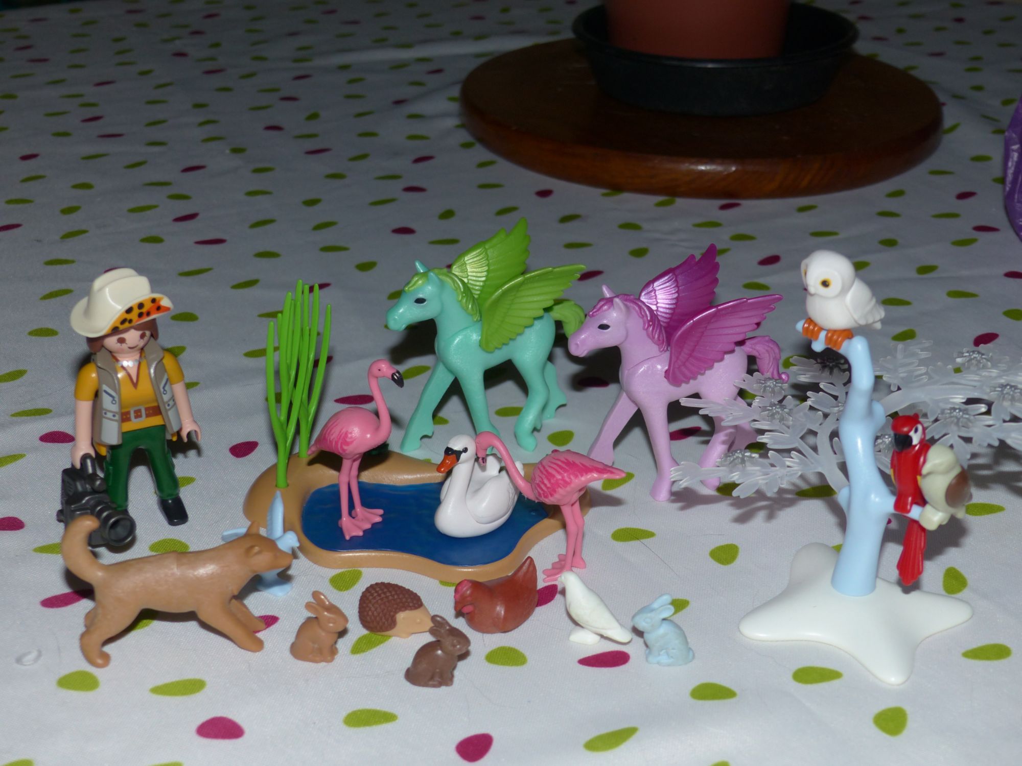 Lot Playmobils Animaux Et Decors 