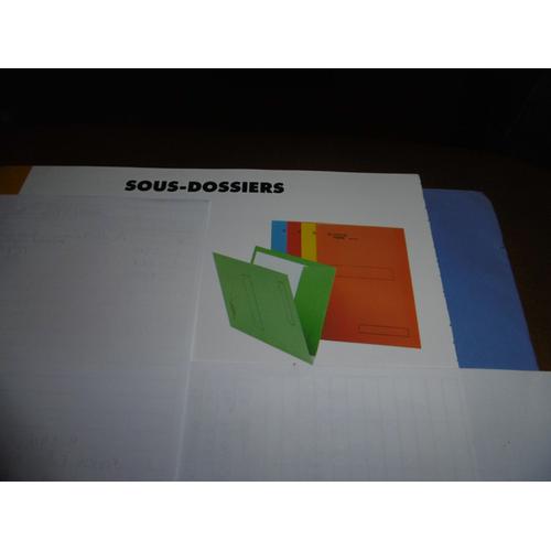 Sous Dossiers Carton Kraft 160grs Orange 1 Rabat Esselte Scor 71205