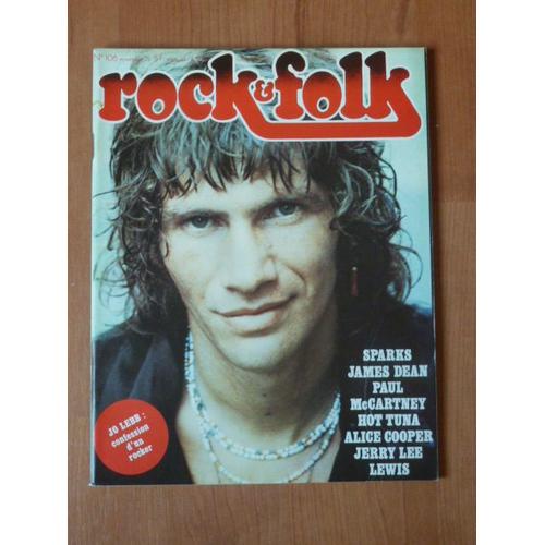 Rock And Folk N°106 De Novembre 1975 -Sparks- Hot Tuna - Alice Cooper - Mc Cartney - Jerry Lee Lewis