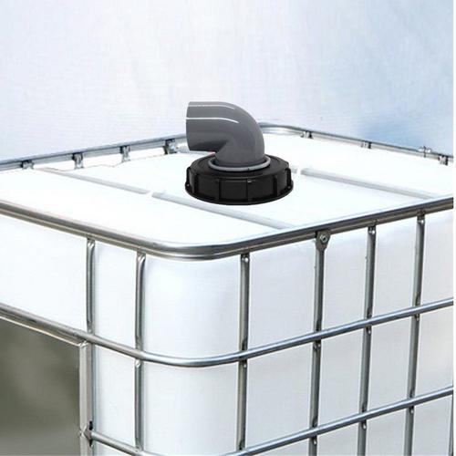 Couvercle IBC avec filtre en nylon lavable pour réservoir à eau de pluie  IBC 1000 L - Excellente qualité 220mm 45 Grad Bogen